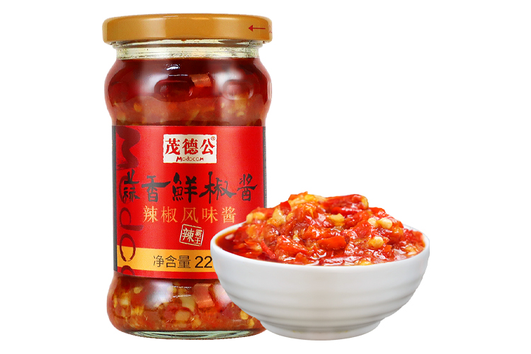 MAO DE GONG SPICY GARLIC SAUCE 225G